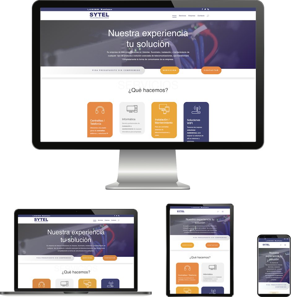 Diseño web Sytel Telecomunicaciones, diseño web agencia ideas web creativas